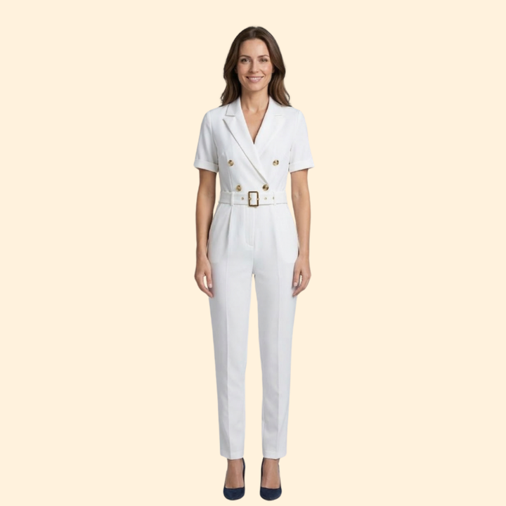 Women's Chic Belted Jumpsuit