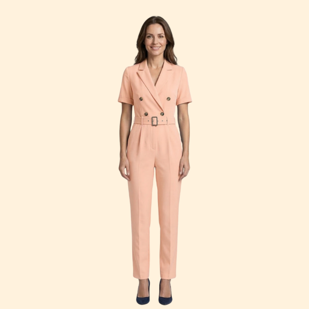 Women's Chic Belted Jumpsuit