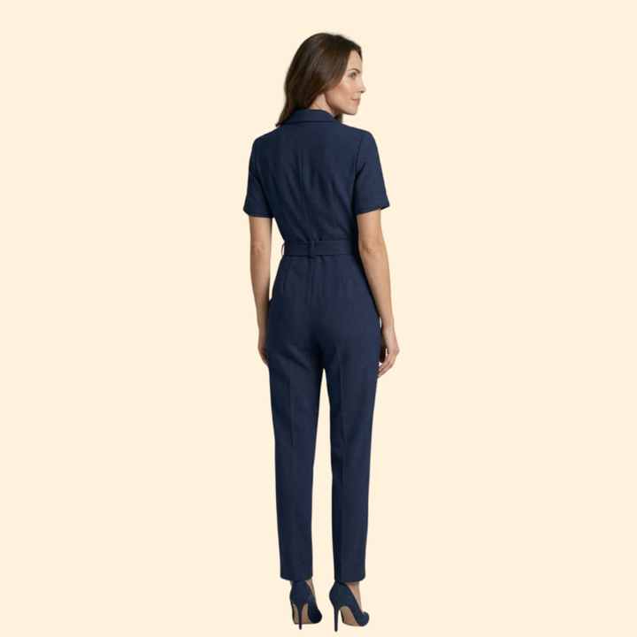 Women's Chic Belted Jumpsuit