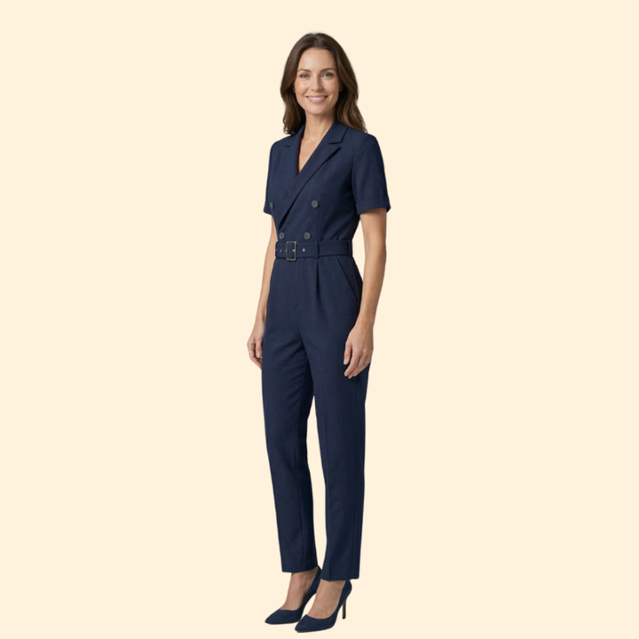 Women's Chic Belted Jumpsuit