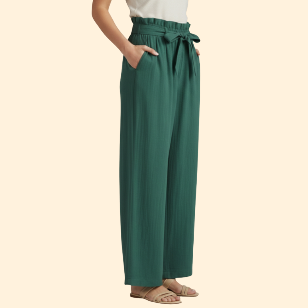 Women's Chic Bow Tie Trousers