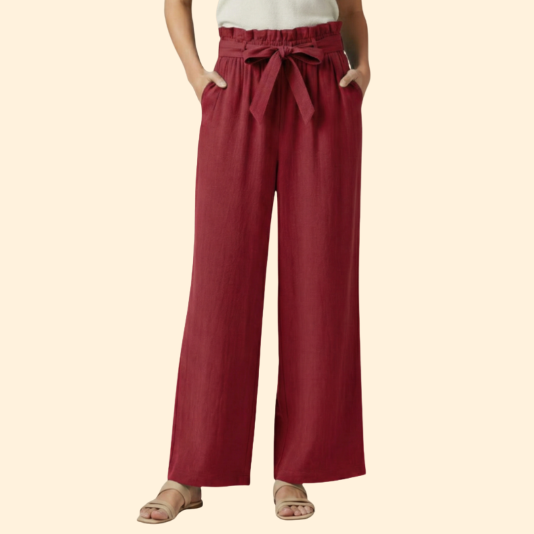 Women's Chic Bow Tie Trousers