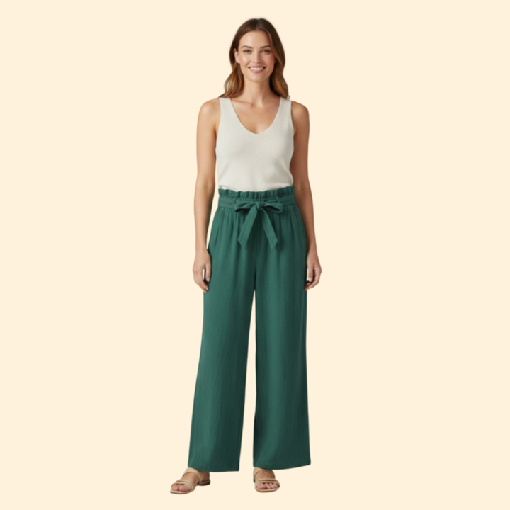 Women's Chic Bow Tie Trousers
