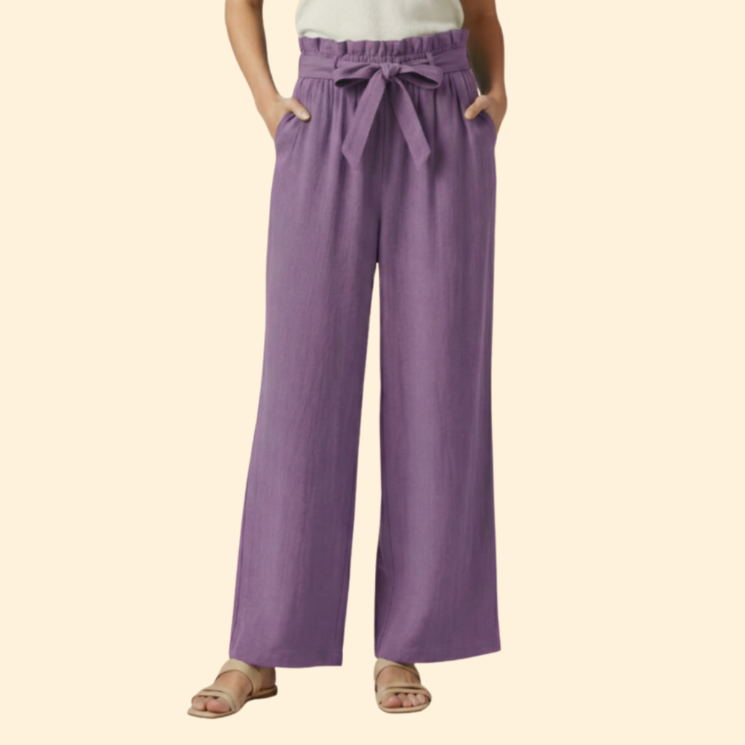 Women's Chic Bow Tie Trousers