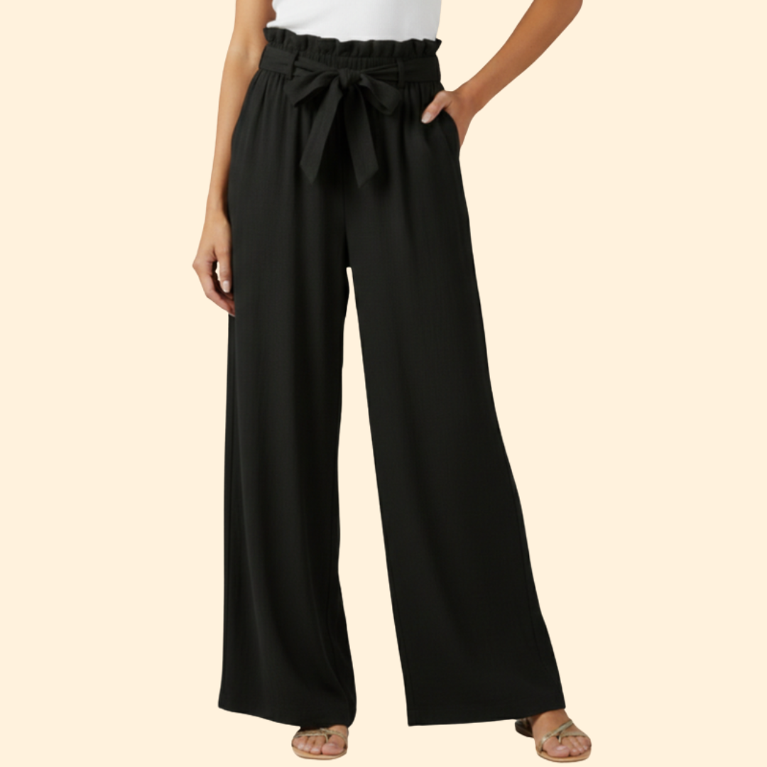 Women's Chic Bow Tie Trousers