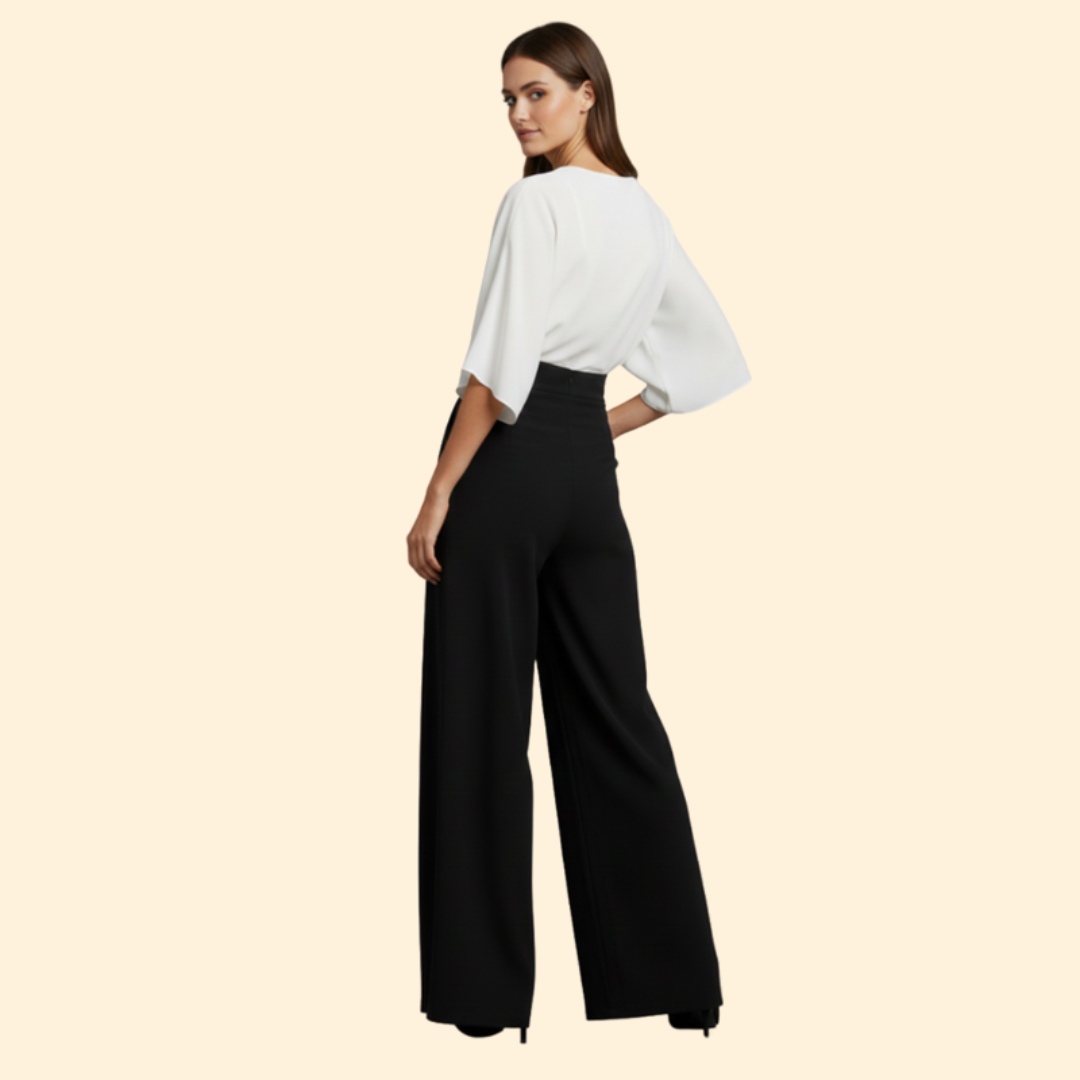 Women's Chic Color-Blocked Jumpsuit