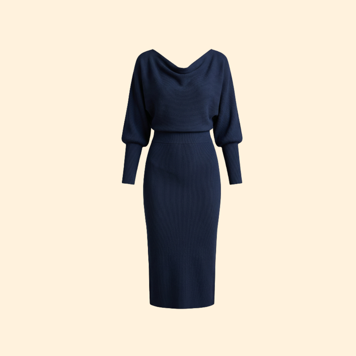 Women's Chic Cowl Neck Dress