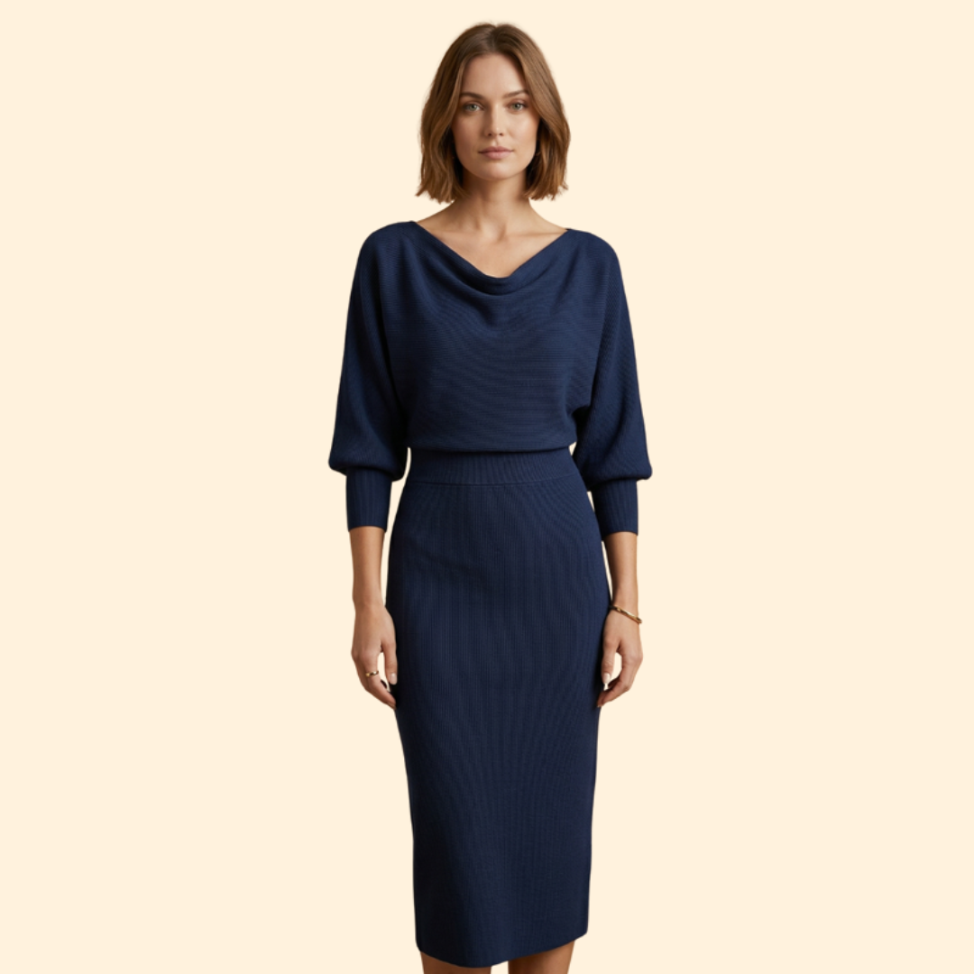 Women's Chic Cowl Neck Dress