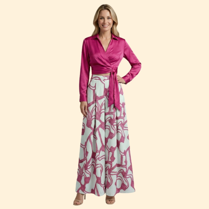 Women's Chic Crop & Skirt Set