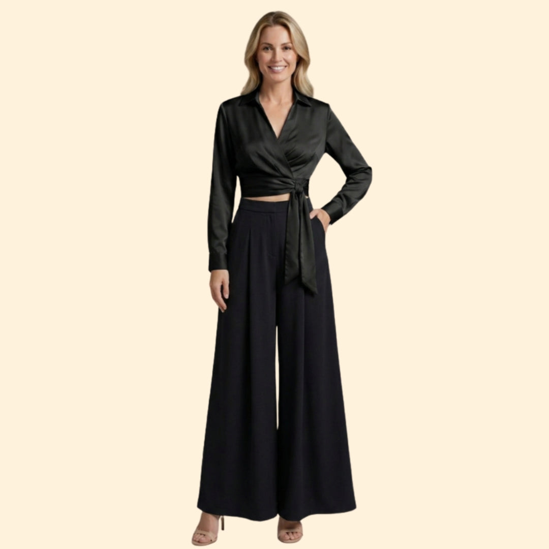 Women's Chic Crop & Skirt Set