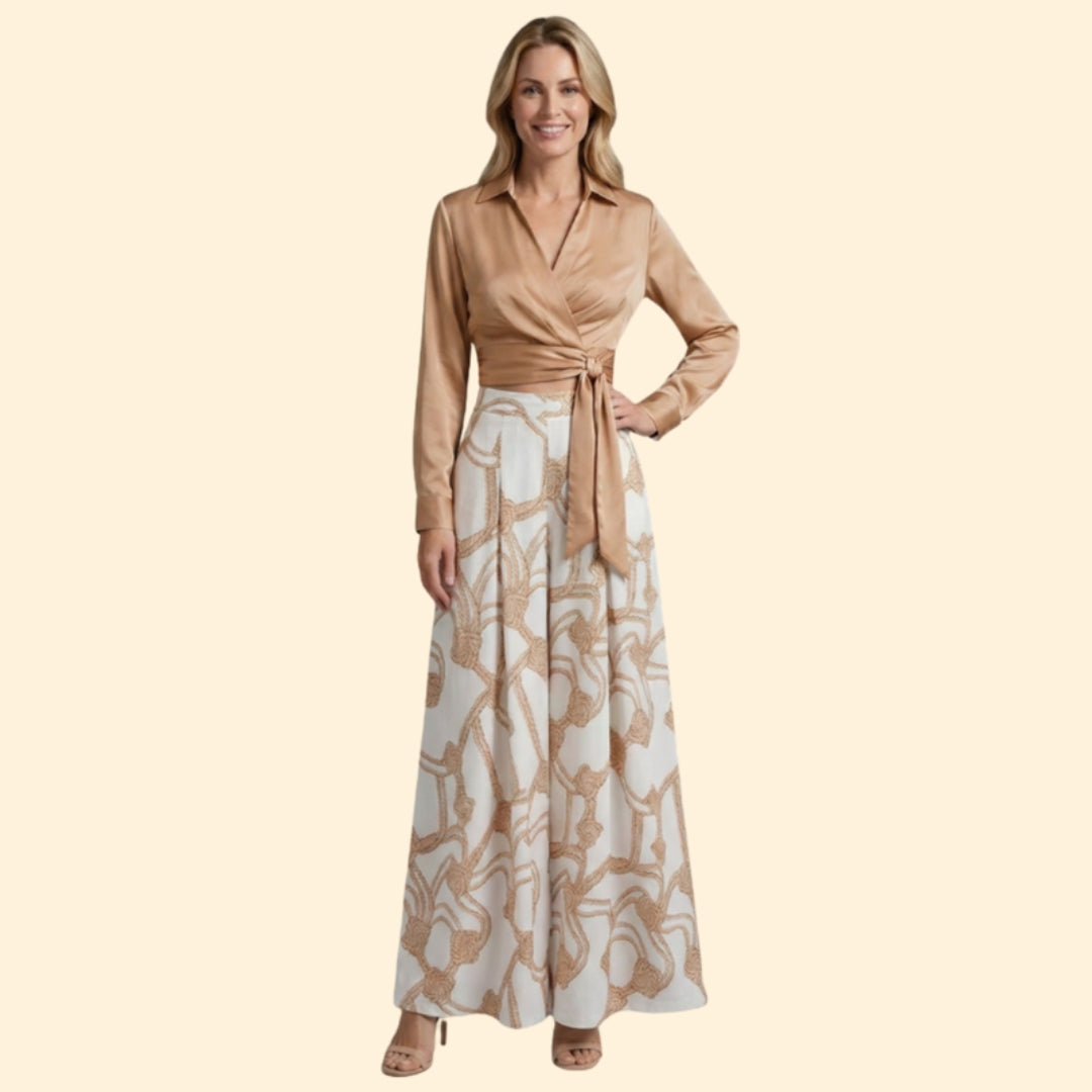 Women's Chic Crop & Skirt Set