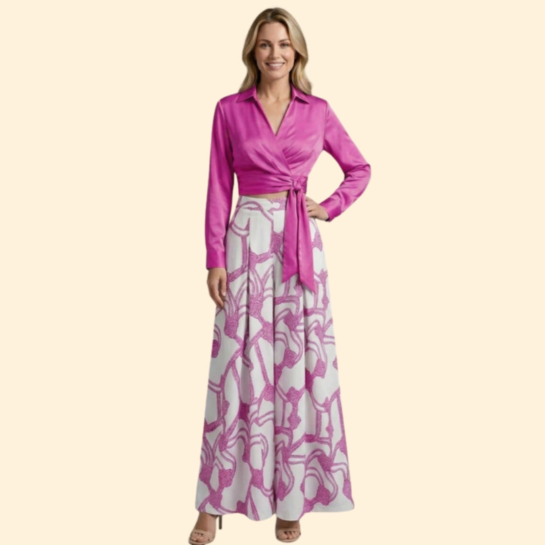 Women's Chic Crop & Skirt Set