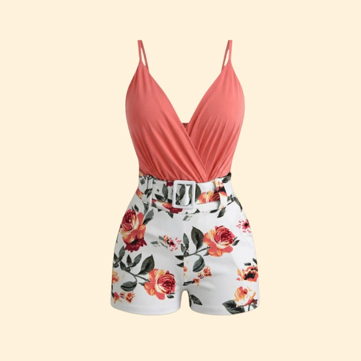 Women's Chic Floral Jumpsuit
