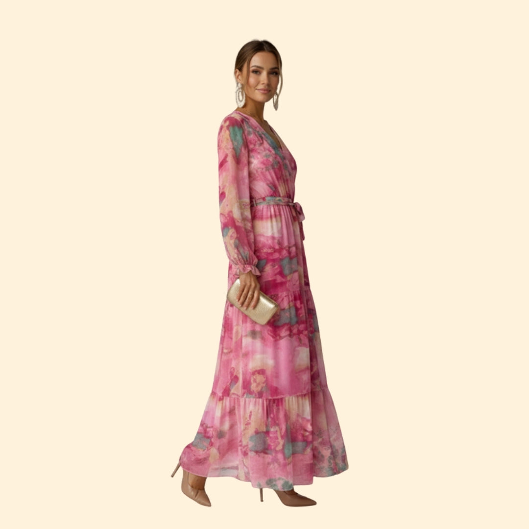 Women's Chic Flowing Floral Dress