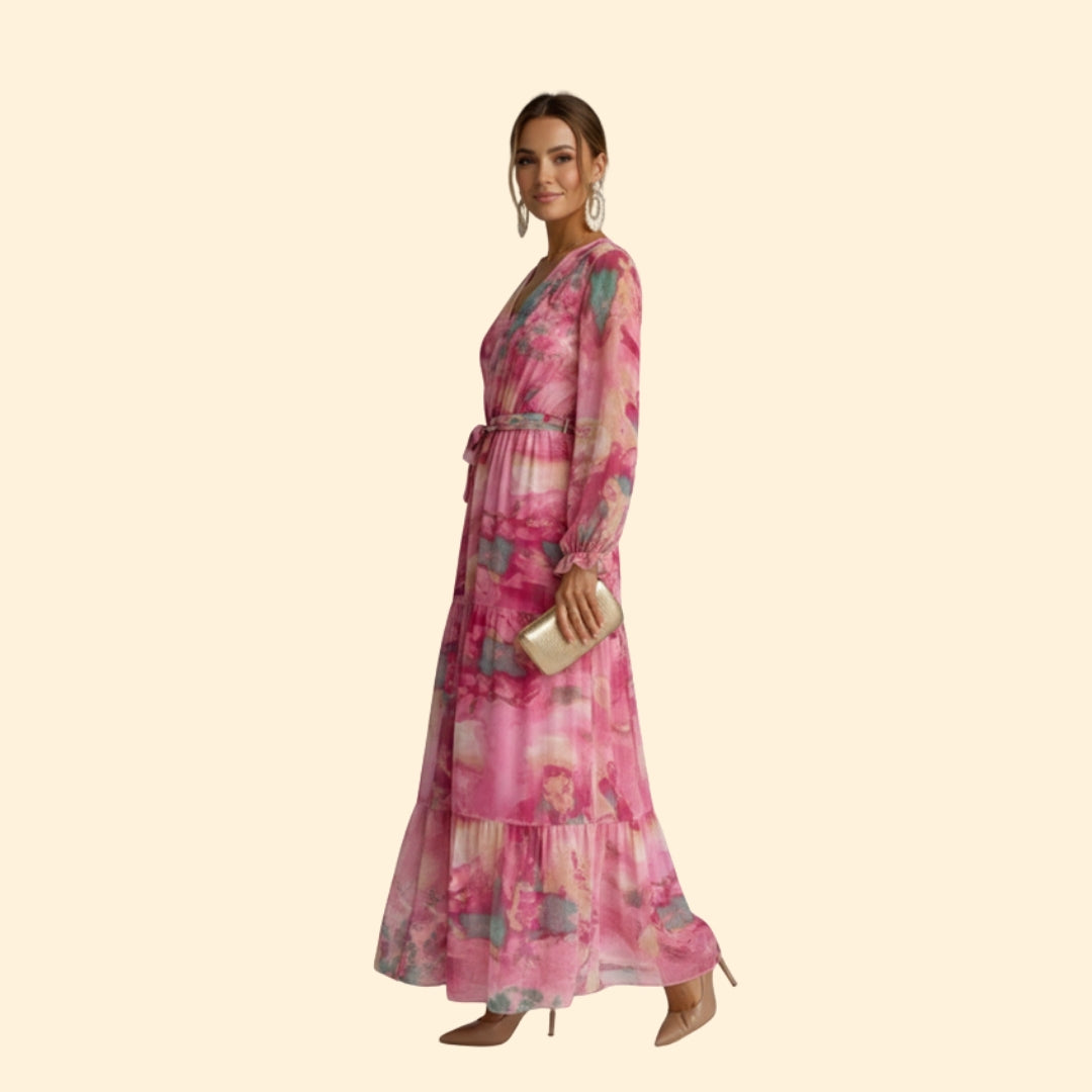 Women's Chic Flowing Floral Dress