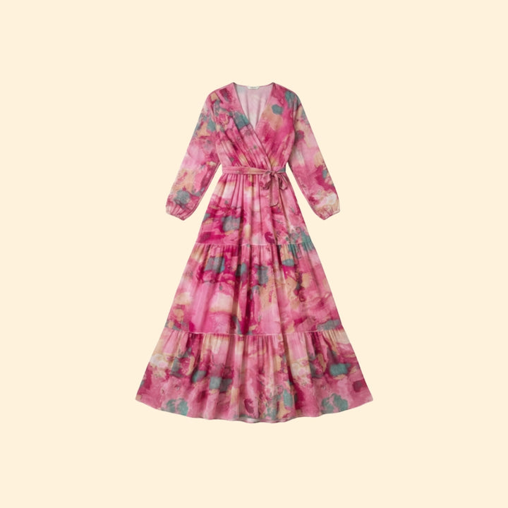 Women's Chic Flowing Floral Dress