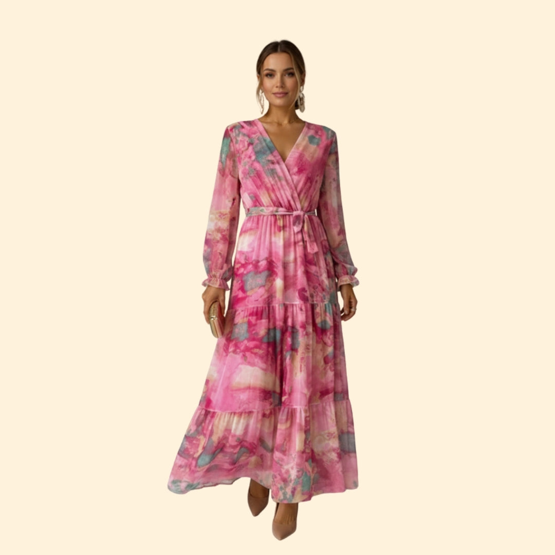 Women's Chic Flowing Floral Dress