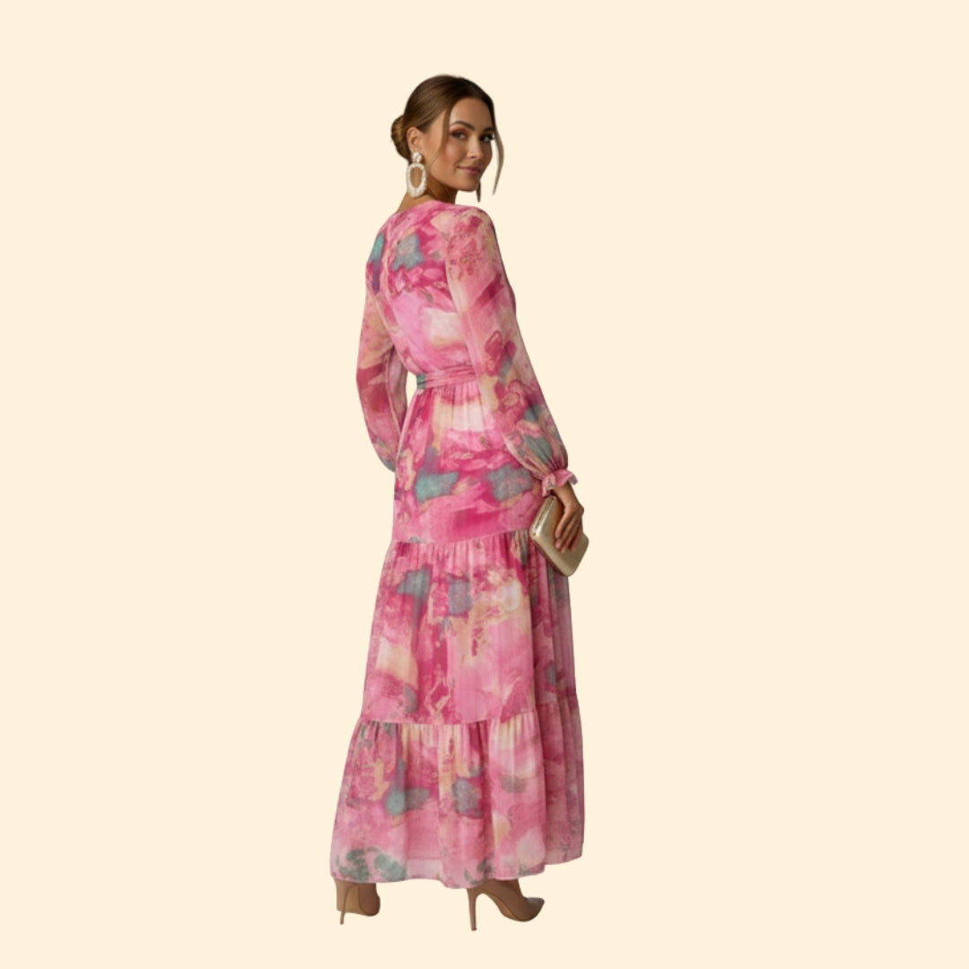 Women's Chic Flowing Floral Dress