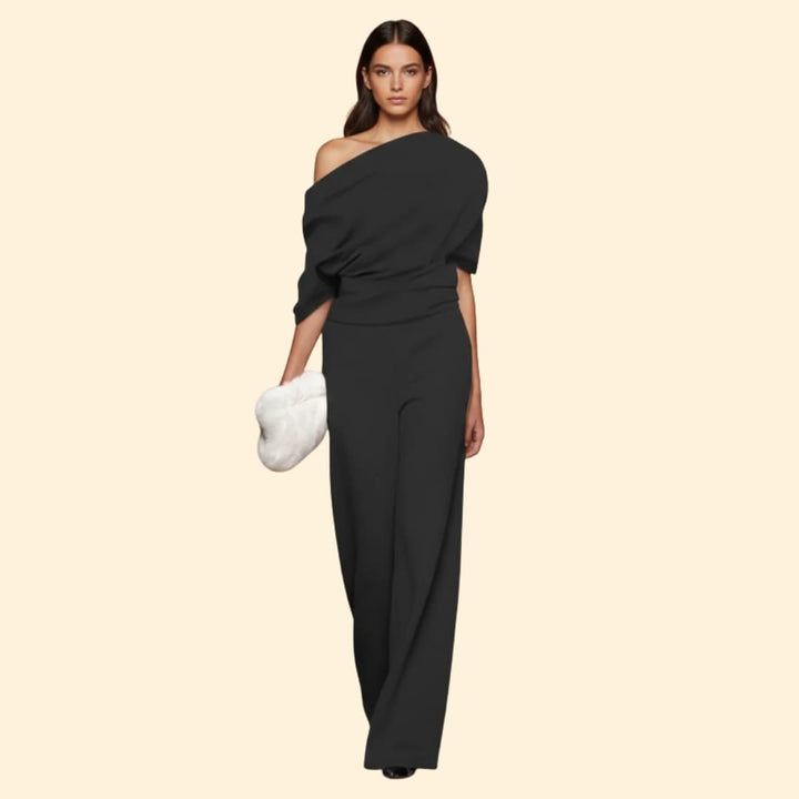 Women's Chic Off-Shoulder Jumpsuit