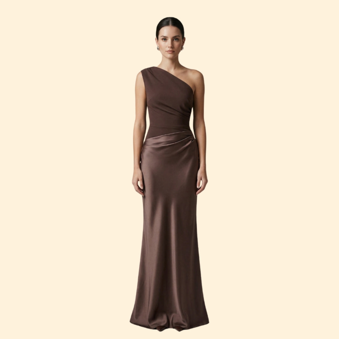 Women's Chic One-Shoulder Dress