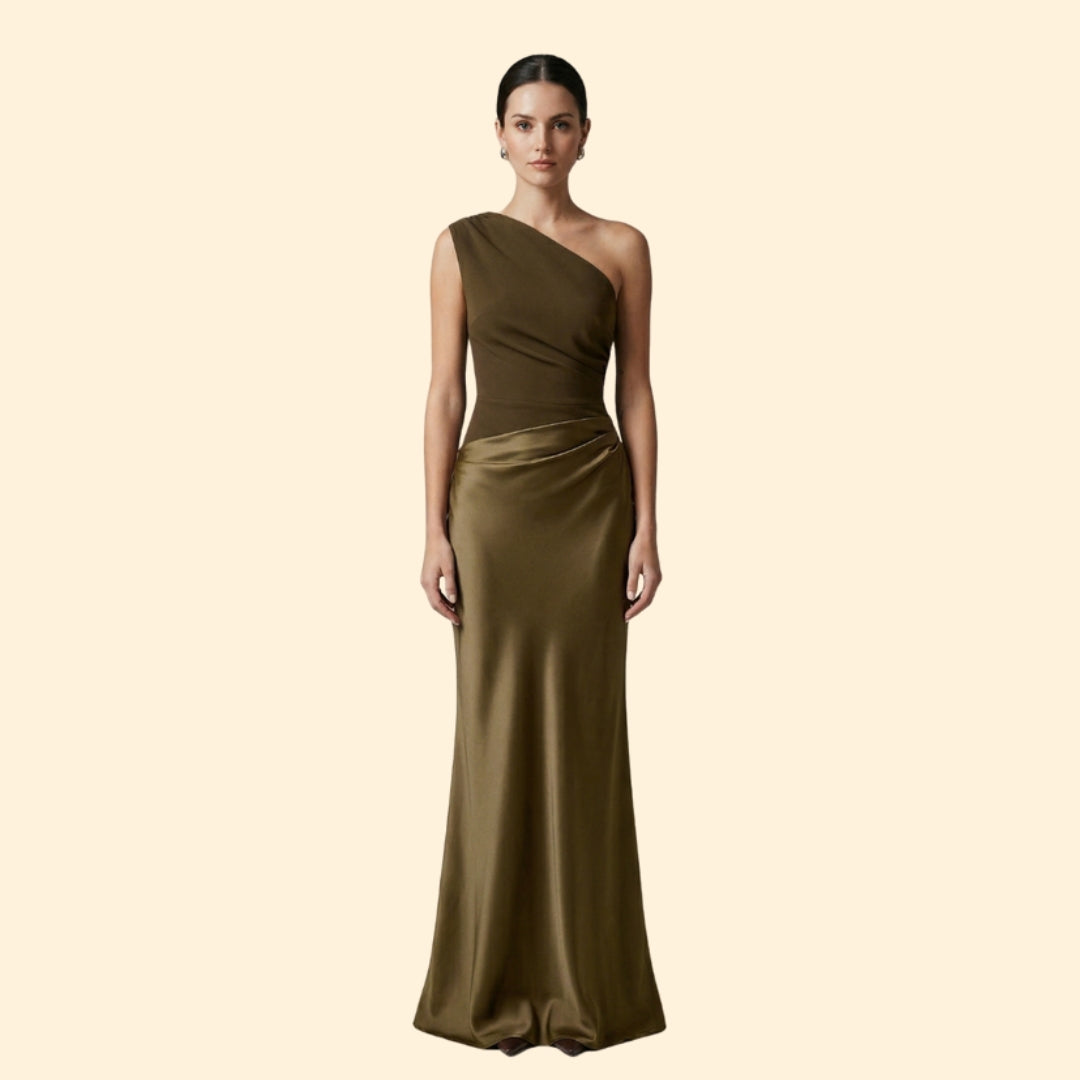 Women's Chic One-Shoulder Dress