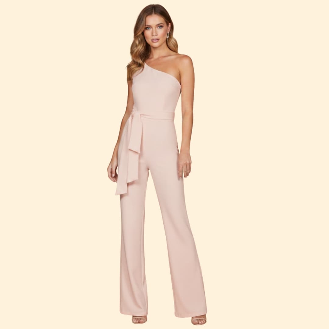 Women's Chic One-Shoulder Jumpsuit
