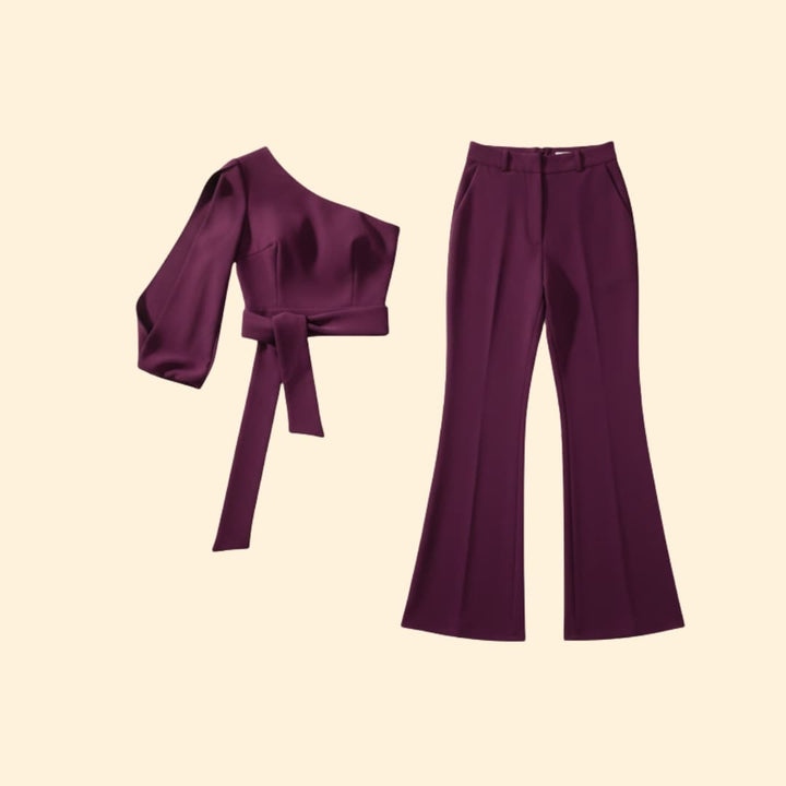 Women's Chic One-Shoulder Jumpsuit