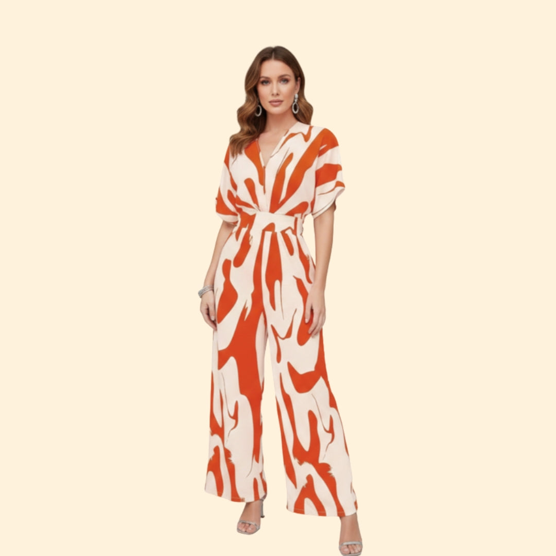 Women’s Chic Pattern Jumpsuit