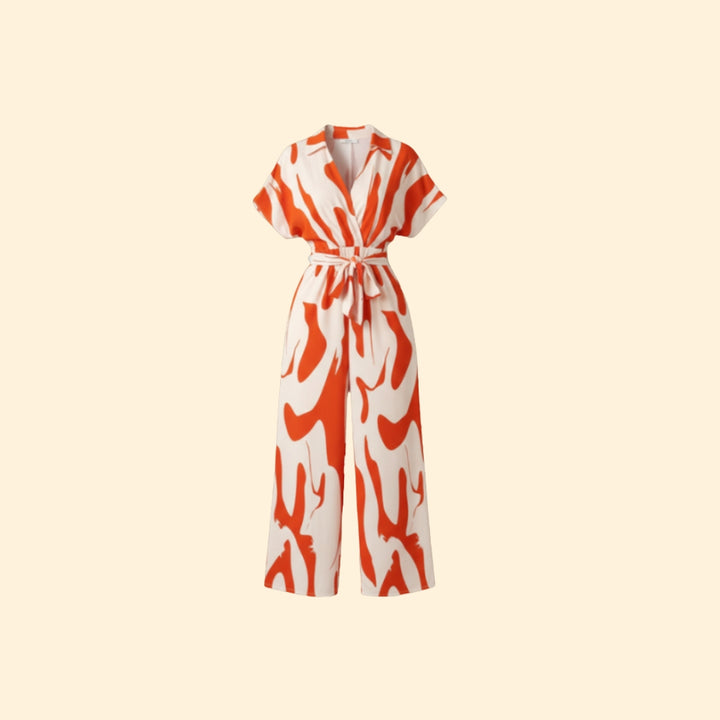 Women’s Chic Pattern Jumpsuit