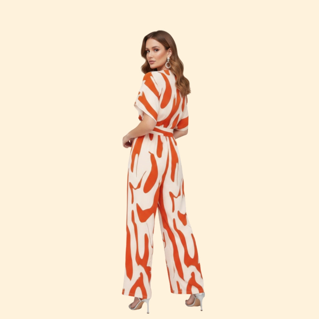 Women’s Chic Pattern Jumpsuit