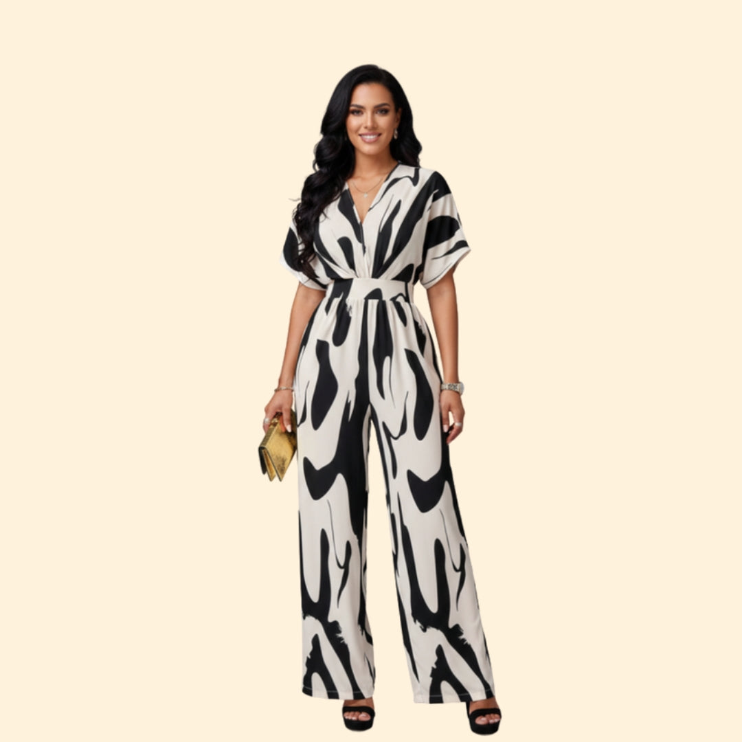 Women’s Chic Pattern Jumpsuit