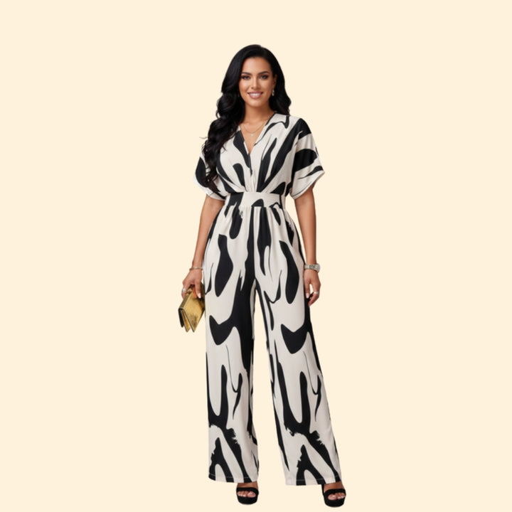 Women’s Chic Pattern Jumpsuit