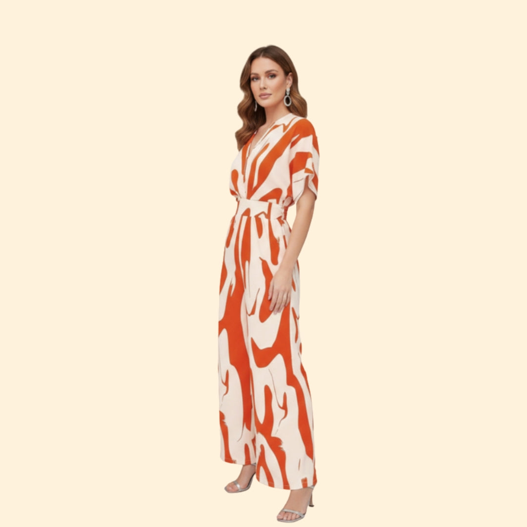 Women’s Chic Pattern Jumpsuit