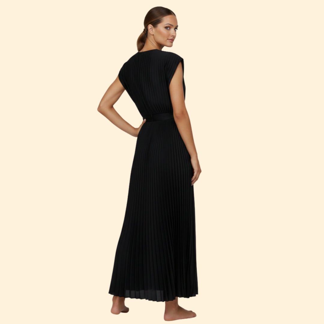 Women's Chic Pleated Midi Dress