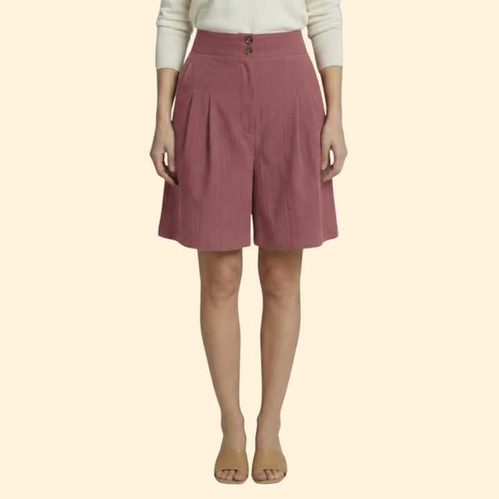 Women's Chic Pleated Shorts