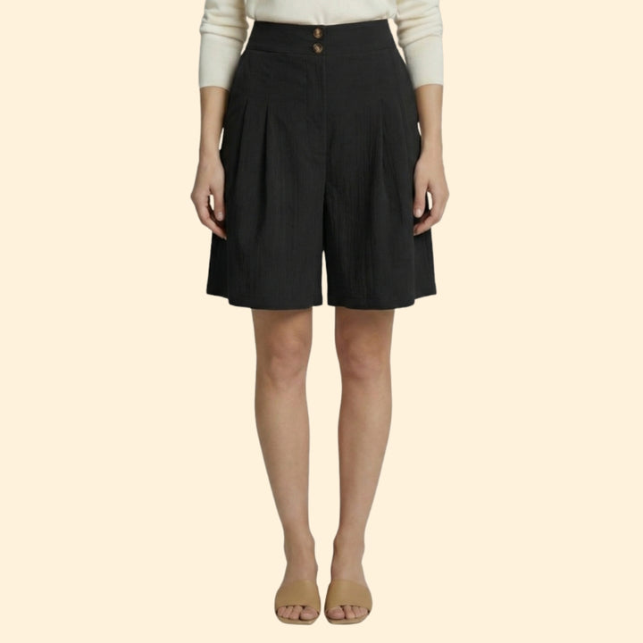 Women's Chic Pleated Shorts