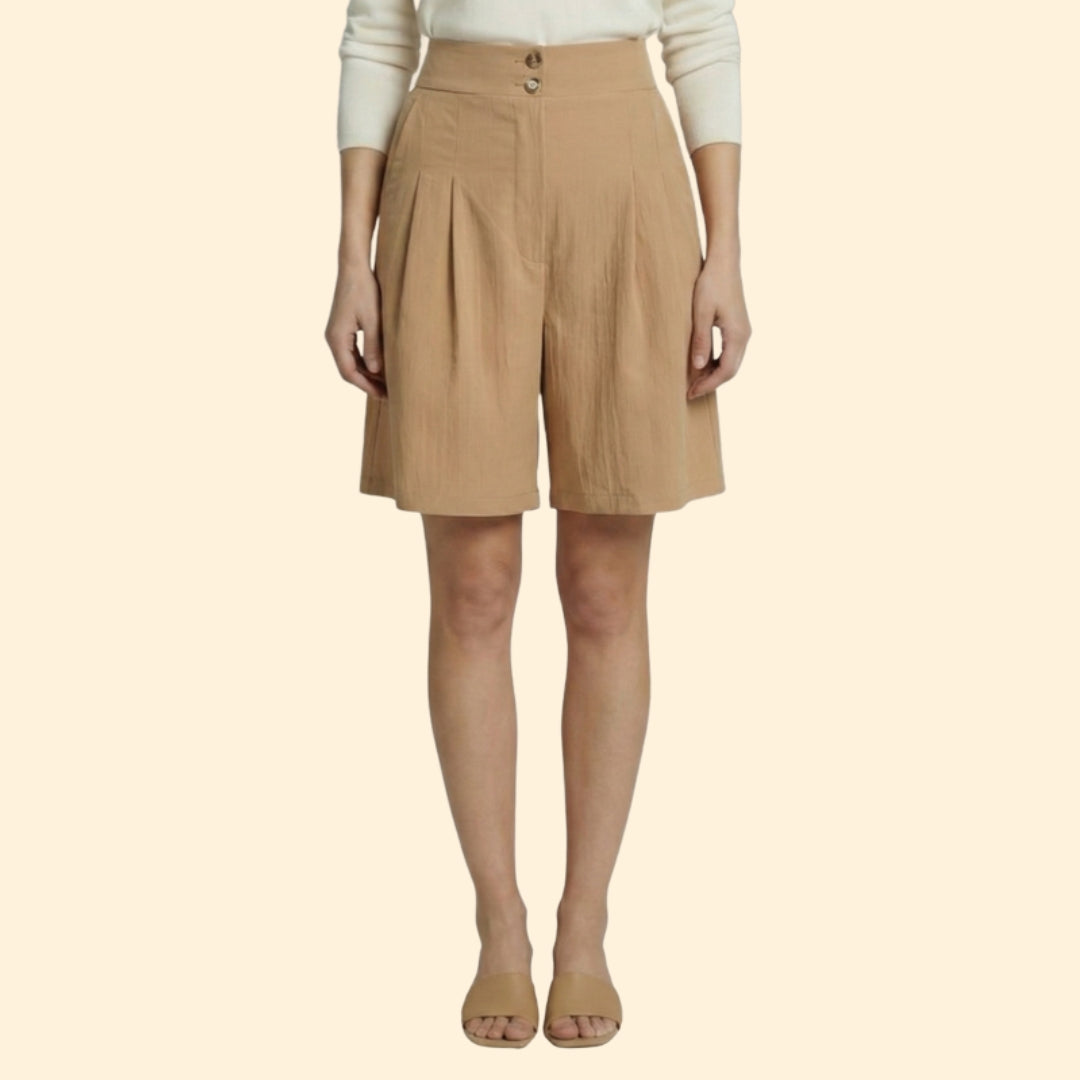 Women's Chic Pleated Shorts