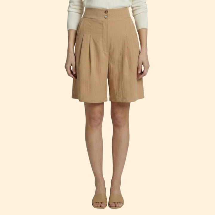 Women's Chic Pleated Shorts