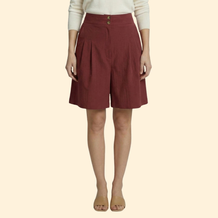 Women's Chic Pleated Shorts