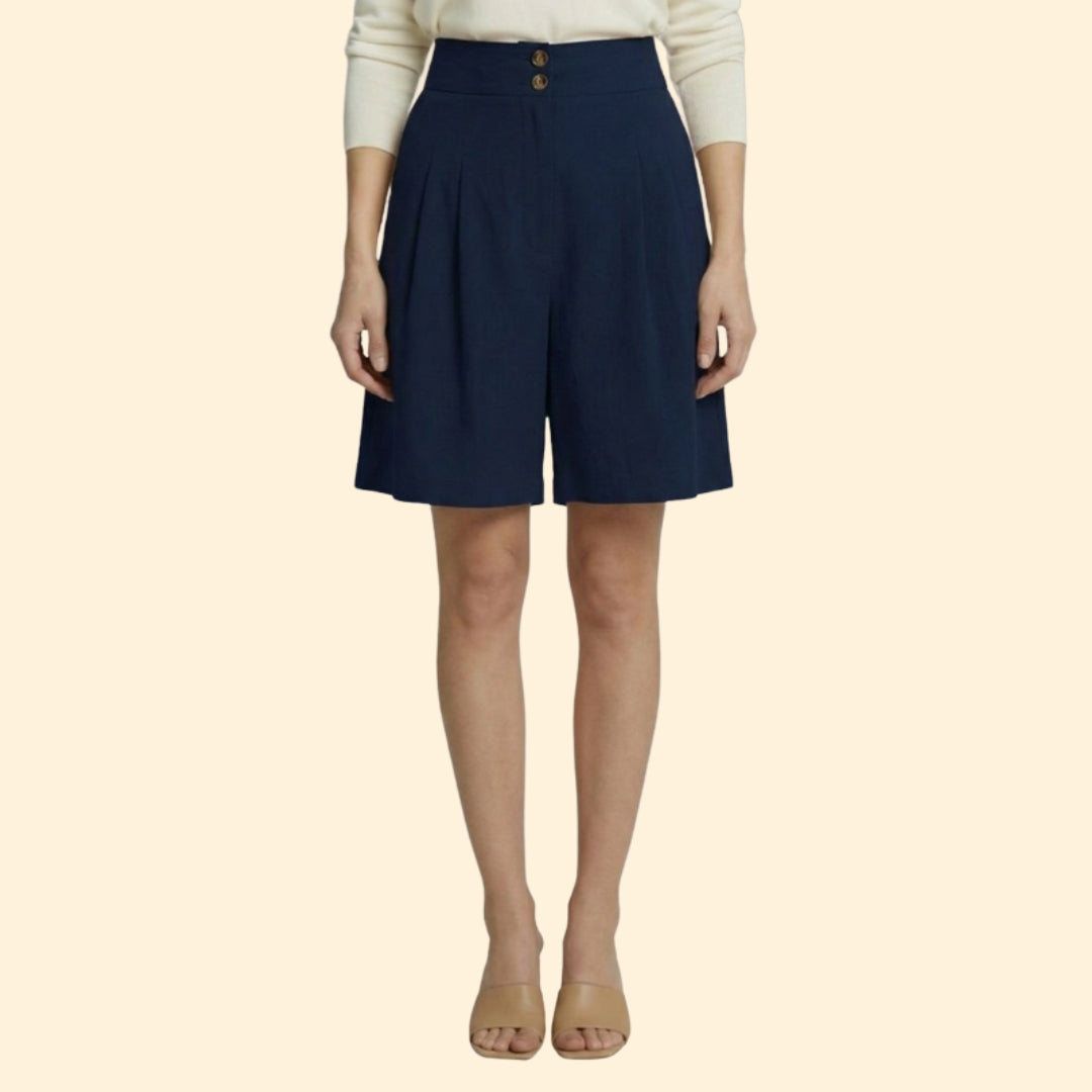 Women's Chic Pleated Shorts