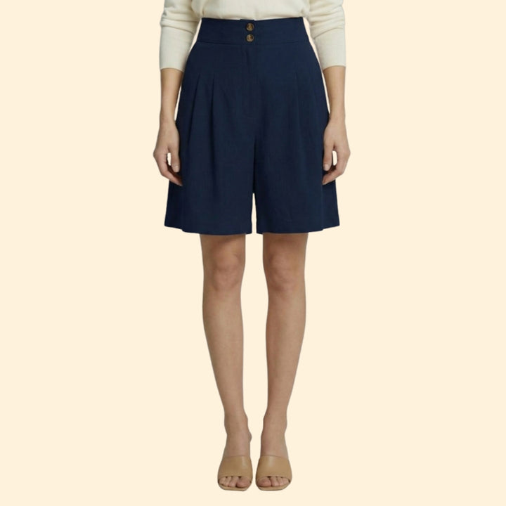 Women's Chic Pleated Shorts