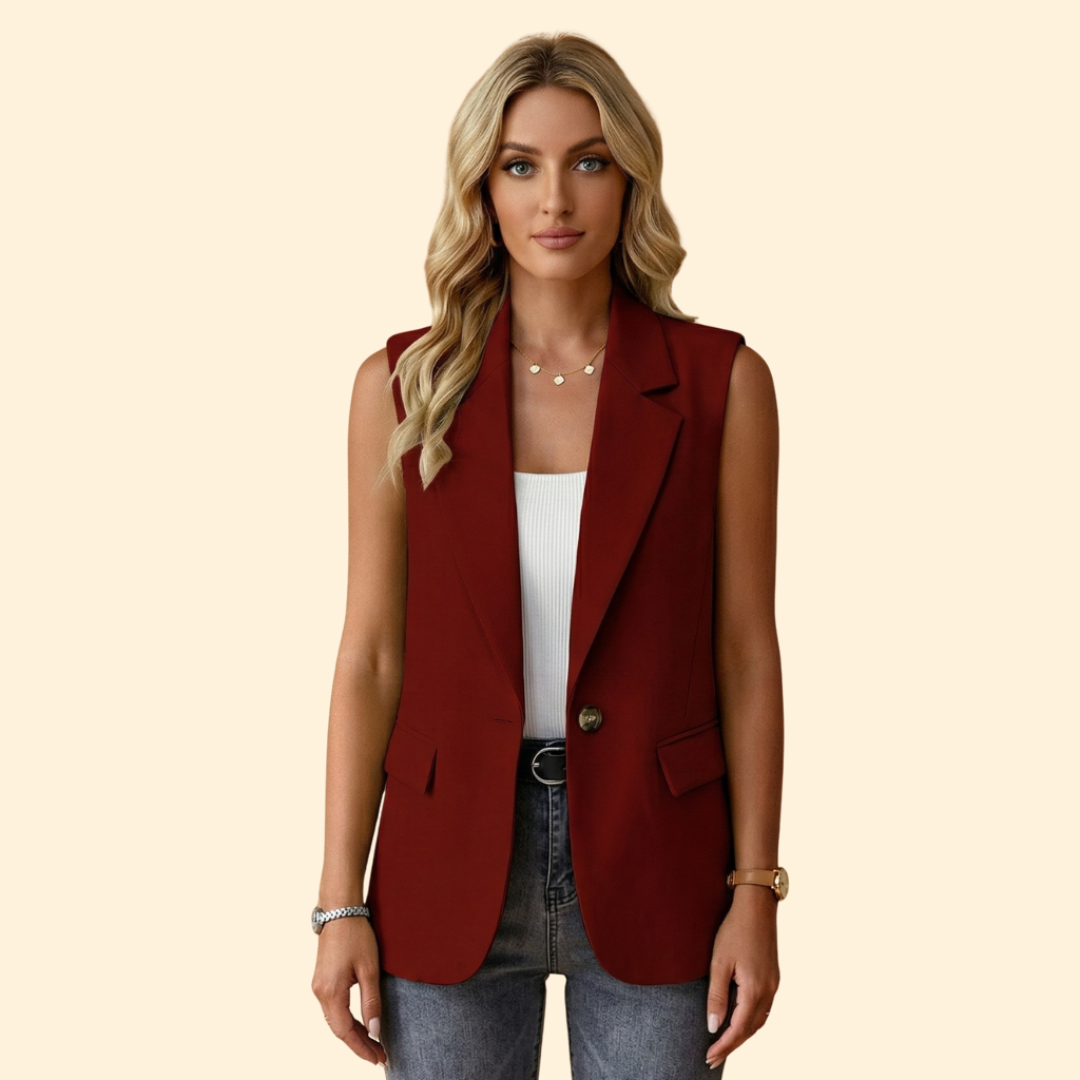 Women’s Chic Sleeveless Blazer