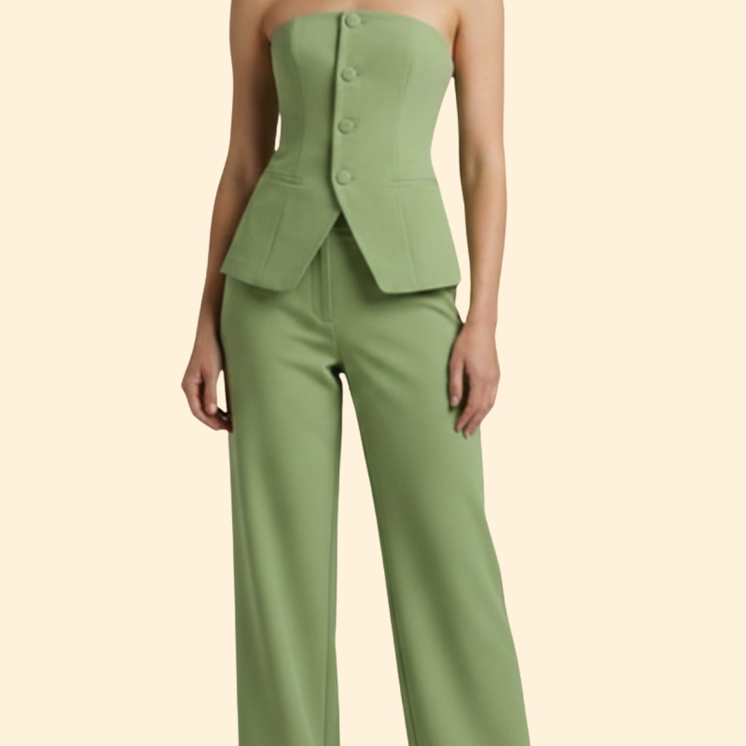 Women’s Chic Strapless Set