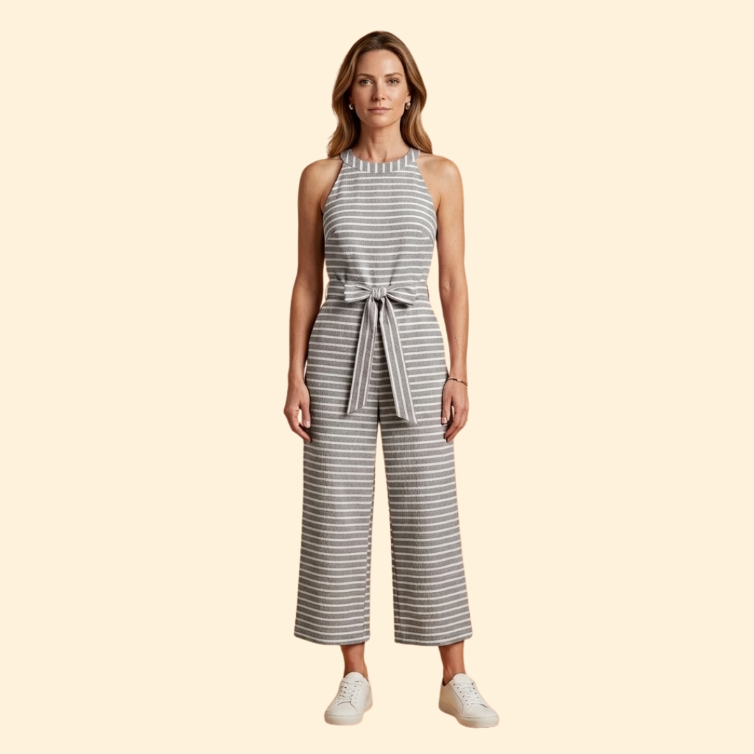 Women's Chic Striped Jumpsuit
