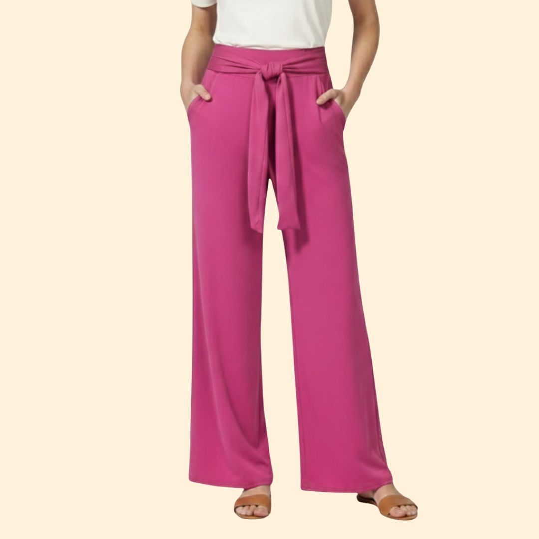 Women's Chic Tie-Waist Trousers