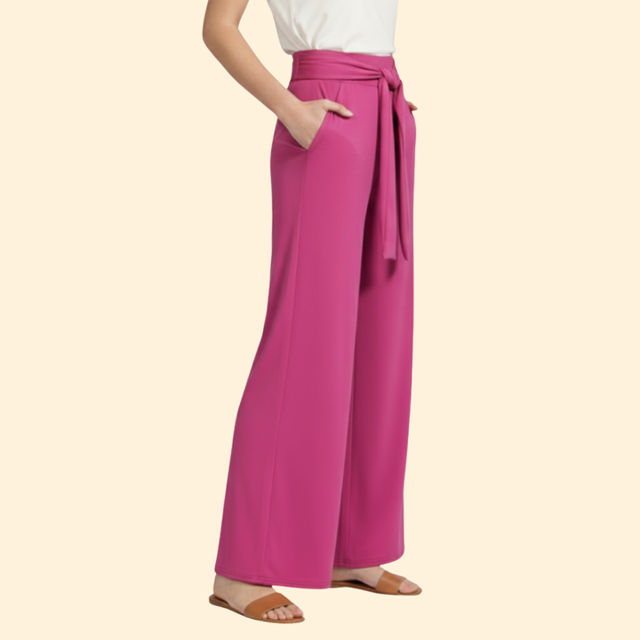 Women's Chic Tie-Waist Trousers