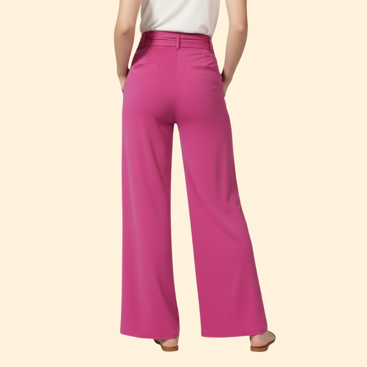 Women's Chic Tie-Waist Trousers