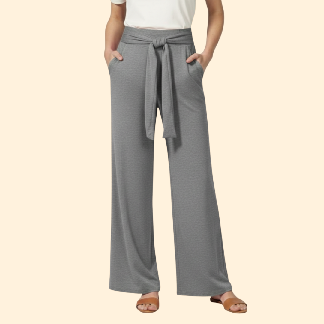 Women's Chic Tie-Waist Trousers