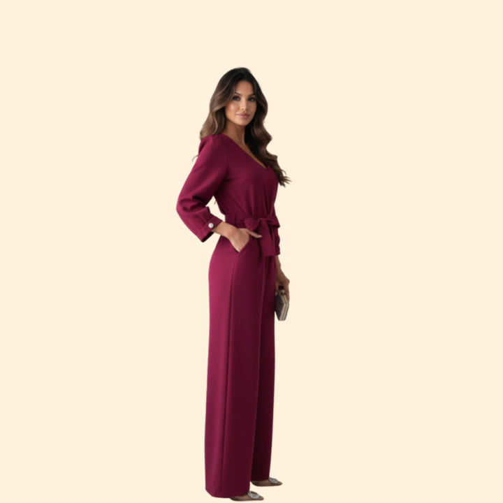 Women’s Chic Tie Waist Jumpsuit