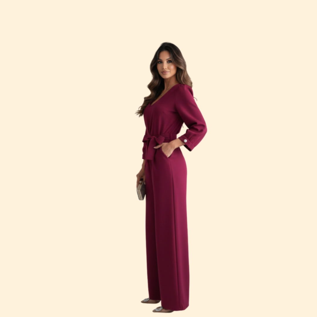 Women’s Chic Tie Waist Jumpsuit